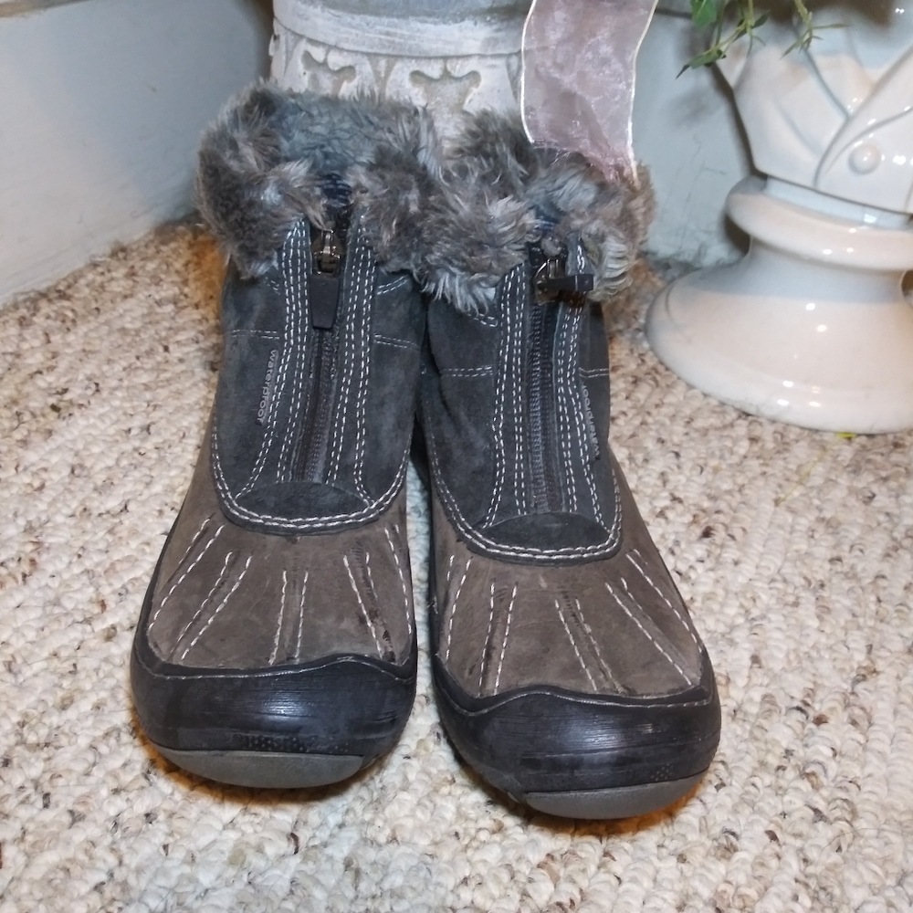 Privo By Clarks Centerline Suede & Faux Fur Trimmed Waterproof Fall Winter Boots